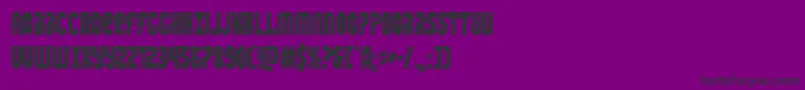 フォントWarnationcond – 紫の背景に黒い文字