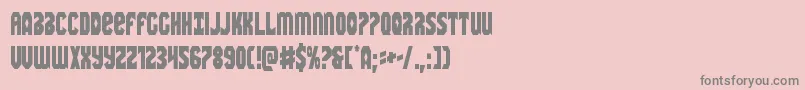 Fonte Warnationcond – fontes cinzas em um fundo rosa