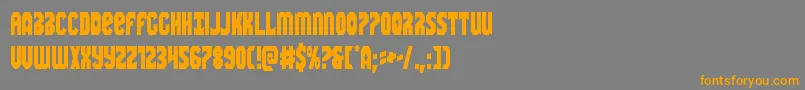 Warnationcond Font – Orange Fonts on Gray Background