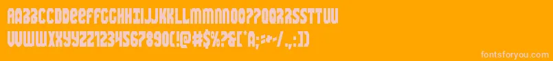 Warnationcond Font – Pink Fonts on Orange Background