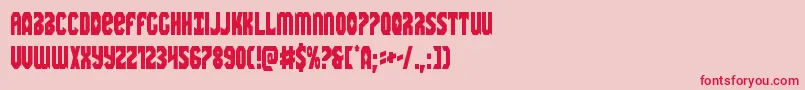 Warnationcond Font – Red Fonts on Pink Background