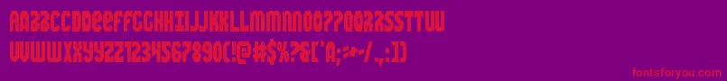 Warnationcond Font – Red Fonts on Purple Background
