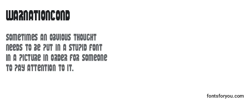 Warnationcond Font
