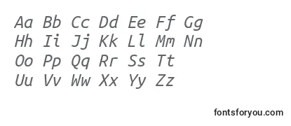 Schriftart Ubuntumono Italic