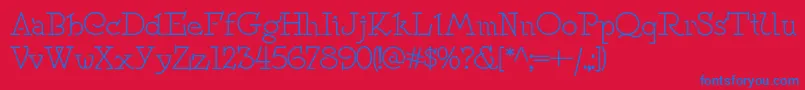 Speedballno2nf Font – Blue Fonts on Red Background