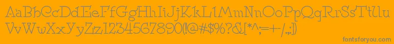 Speedballno2nf Font – Gray Fonts on Orange Background