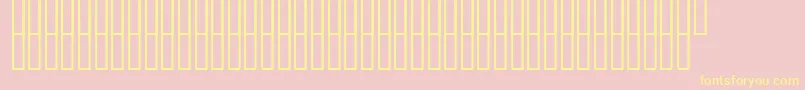 Bagpipe Font – Yellow Fonts on Pink Background