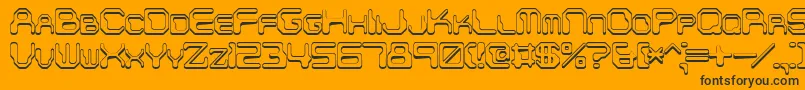 Chintzys Font – Black Fonts on Orange Background
