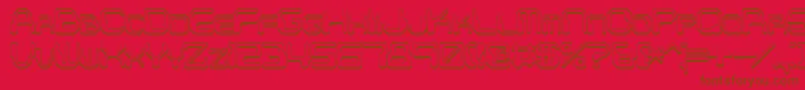 Chintzys Font – Brown Fonts on Red Background