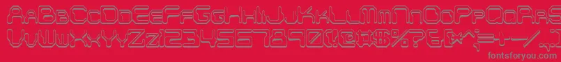 Chintzys Font – Gray Fonts on Red Background