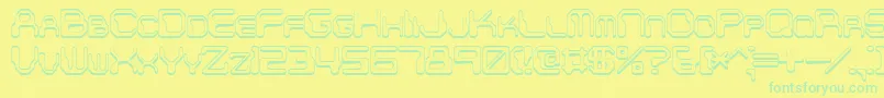 Chintzys Font – Green Fonts on Yellow Background