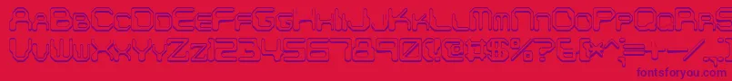 Chintzys Font – Purple Fonts on Red Background