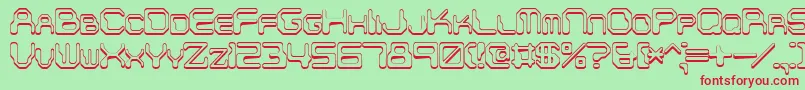 Chintzys Font – Red Fonts on Green Background