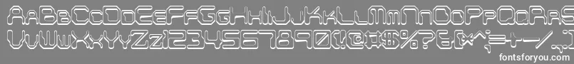 フォントChintzys – 灰色の背景に白い文字