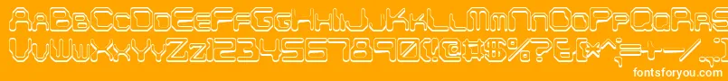 Chintzys Font – White Fonts on Orange Background