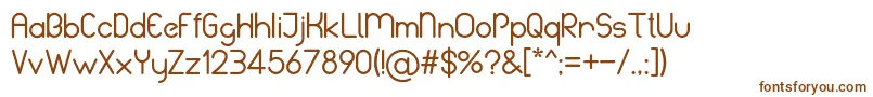 BelinademoRegular Font – Brown Fonts on White Background