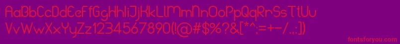 BelinademoRegular Font – Red Fonts on Purple Background