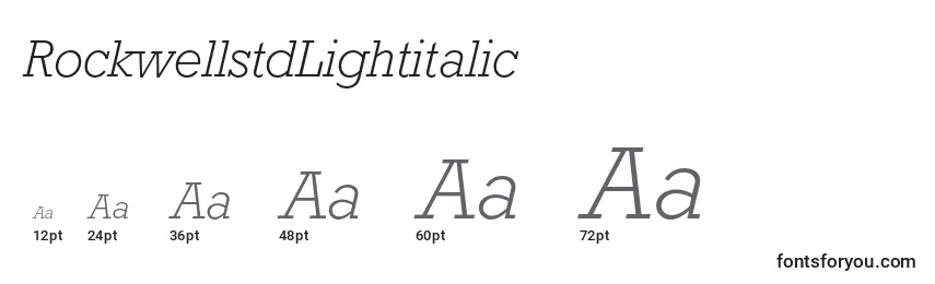 RockwellstdLightitalic Font Sizes
