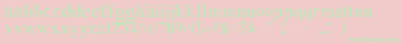 Lemonade Font – Green Fonts on Pink Background