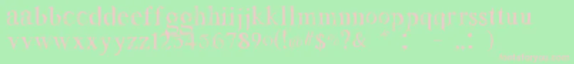 Lemonade Font – Pink Fonts on Green Background