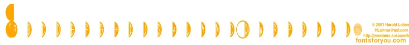 Шрифт Hmblackovalthree – оранжевые шрифты