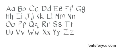 Schriftart Kbstylographic
