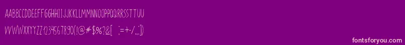Zokhan Font – Pink Fonts on Purple Background