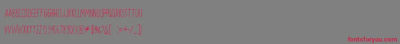 Zokhan Font – Red Fonts on Gray Background