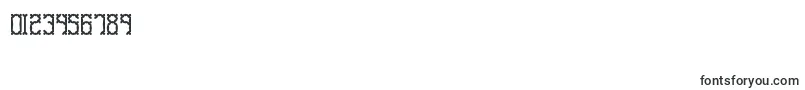 Gosebmp2 Font – Fonts for Numbers and Digits