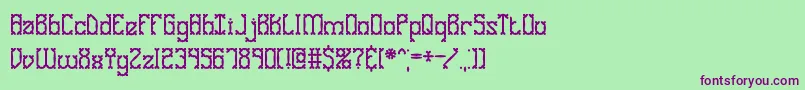 Gosebmp2 Font – Purple Fonts on Green Background