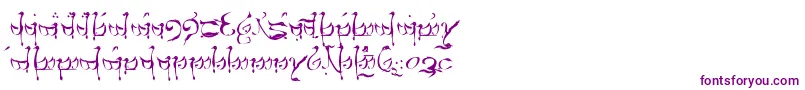 TengwarTeleri-Schriftart – Violette Schriften