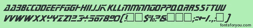 Federationtngtitle Font – Black Fonts on Green Background