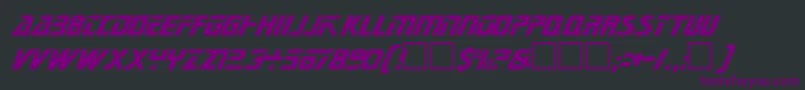 Federationtngtitle Font – Purple Fonts on Black Background