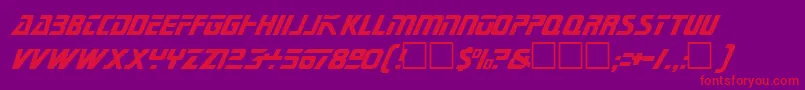 Federationtngtitle Font – Red Fonts on Purple Background