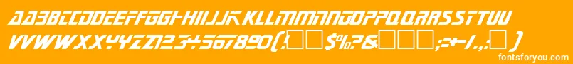 Federationtngtitle Font – White Fonts on Orange Background