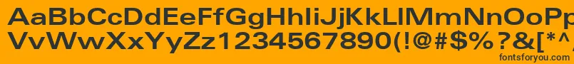 Weitere Informationen zur NovaExpandedSsiBoldExpanded-Schriftart NovaExpandedSsiBoldExpanded-Schriftart – Schwarze Schriften auf orangefarbenem Hintergrund