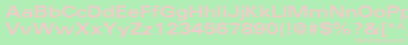 NovaExpandedSsiBoldExpanded-Schriftart – Rosa Schriften auf grünem Hintergrund
