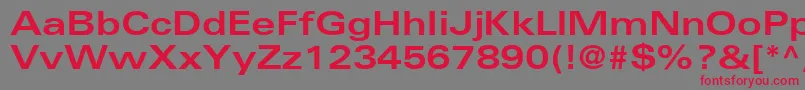 NovaExpandedSsiBoldExpanded Font – Red Fonts on Gray Background