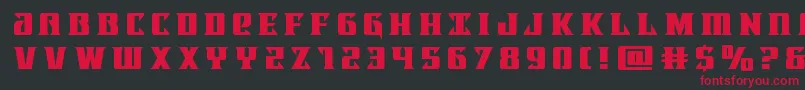 Lifeforcetitle Font – Red Fonts on Black Background