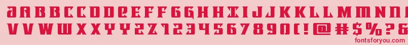 Lifeforcetitle Font – Red Fonts on Pink Background