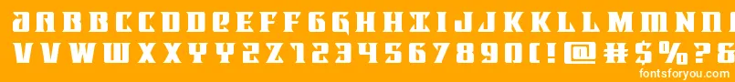 Lifeforcetitle Font – White Fonts on Orange Background