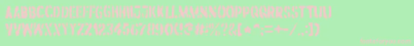 DirtstormRegular Font – Pink Fonts on Green Background