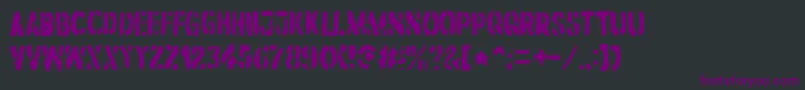 DirtstormRegular Font – Purple Fonts on Black Background