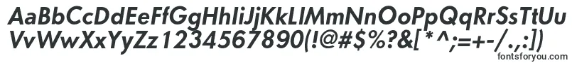 Шрифт OrenburgcBolditalic – многолинейные шрифты