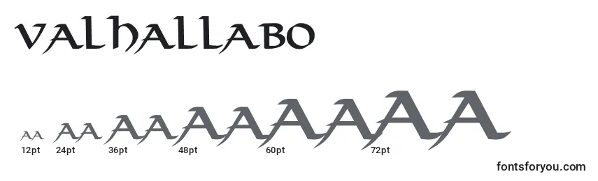 ValhallaBo font sizes