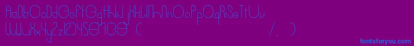 Burger Font – Blue Fonts on Purple Background