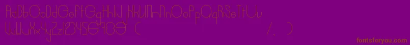 Burger Font – Brown Fonts on Purple Background