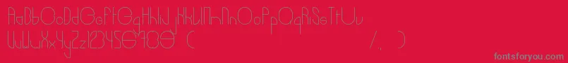 Burger Font – Gray Fonts on Red Background