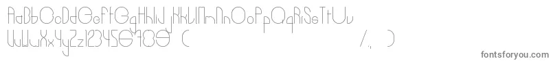 フォントBurger – 白い背景に灰色の文字