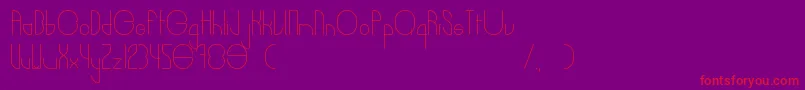 Burger Font – Red Fonts on Purple Background